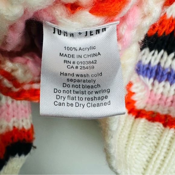 Anthropologie John + Jenn Striped Knitted Color Striped Sweater Size XS - Picture 7 of 7